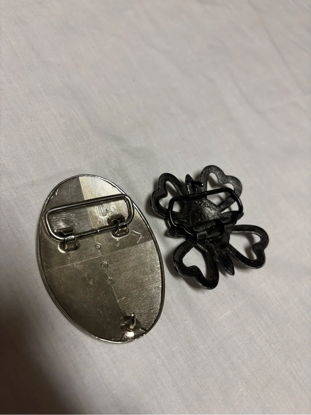 Two Vintage Western Belt Buckles
